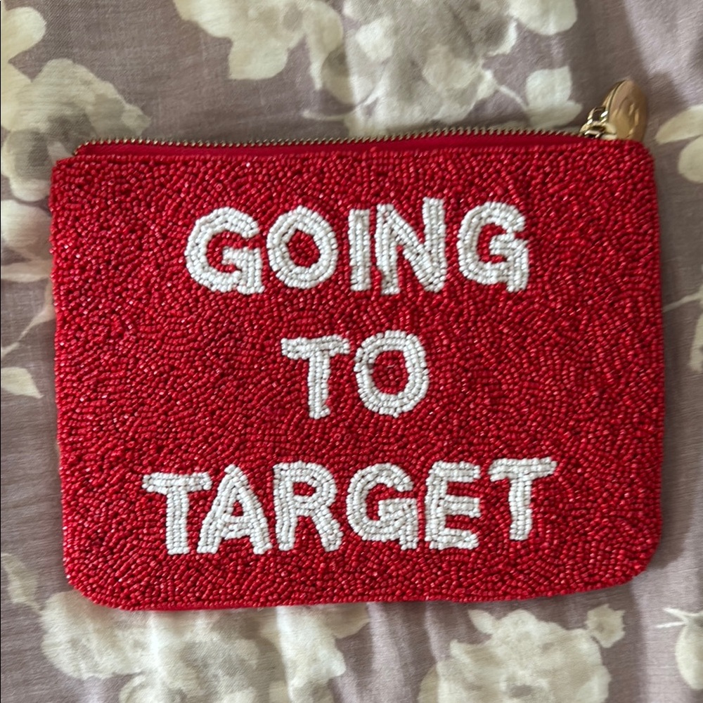 kate spade x Target Red Beaded Clutch